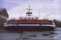 SRN4 Swift (GH-2004) being taken to the Hovercraft Museum